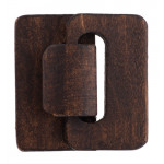 5 ROWS WOOD CLASP HOOK AND EYE BROWN COLOR